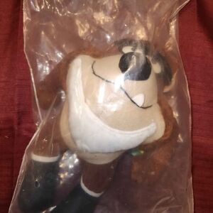 Vintage Taz Tasmanian Devil Plush - Brown & White